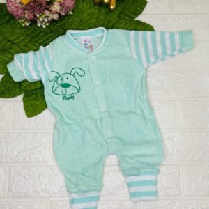 Macacão Virapé Fluffy Baby - Estampado Basico Dia a Dia - Verde, P