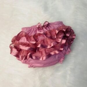 CALCINHA BUNDA RICA COM RENDA - Marsala, 12 a 24 meses