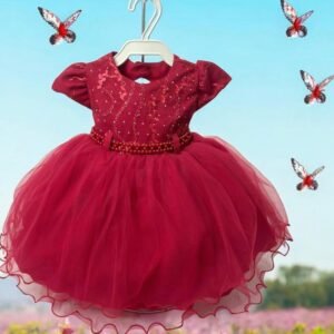 Vestido De Festa Menina Bonita - T3, Vermelha