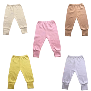 mijão/calca bebe liso com vira pé suedine 100% algodão menino ou menina - P, Menina